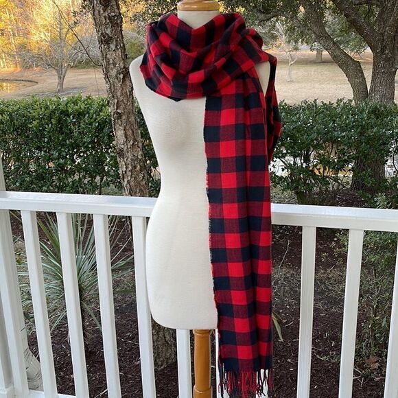 J. Crew Buffalo Check Scarf - Picture 2 of 5